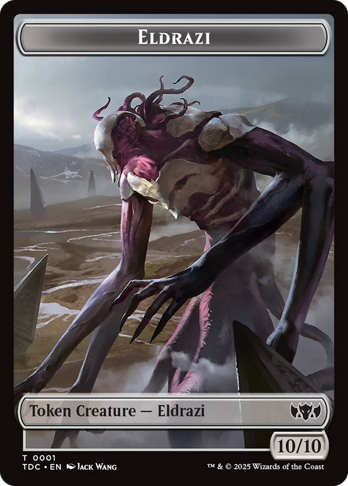 Eldrazi // Citizen Double-Sided Token [Tarkir: Dragonstorm Commander Tokens] Magic: The Gathering