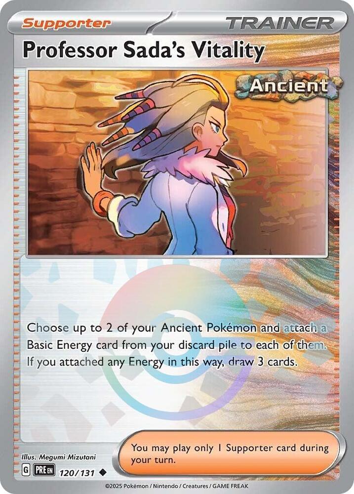 Professor Sada's Vitality (120/131) (Poke Ball Pattern) [Scarlet & Violet: Prismatic Evolutions] Pokémon