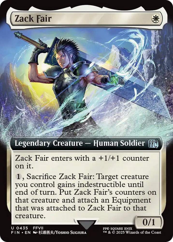 Zack Fair (Extended Art) [FINAL FANTASY] Magic: The Gathering
