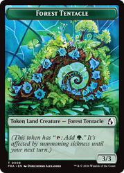 Forest Tentacle // Beast Double-Sided Token [Reality Fracture Tokens] Magic: The Gathering