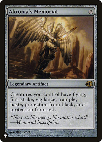 Akroma's Memorial [The List] Magic: The Gathering