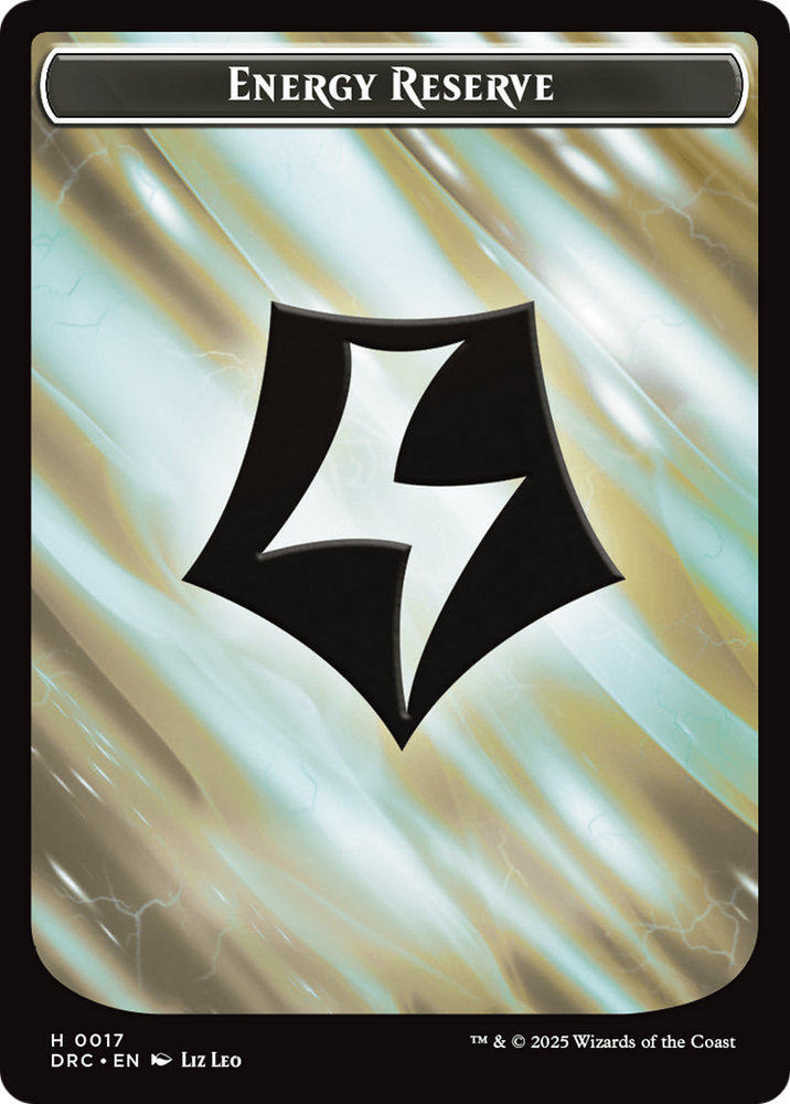 Energy Reserve // Energy Reserve Double-Sided Token [Aetherdrift Tokens] Magic: The Gathering