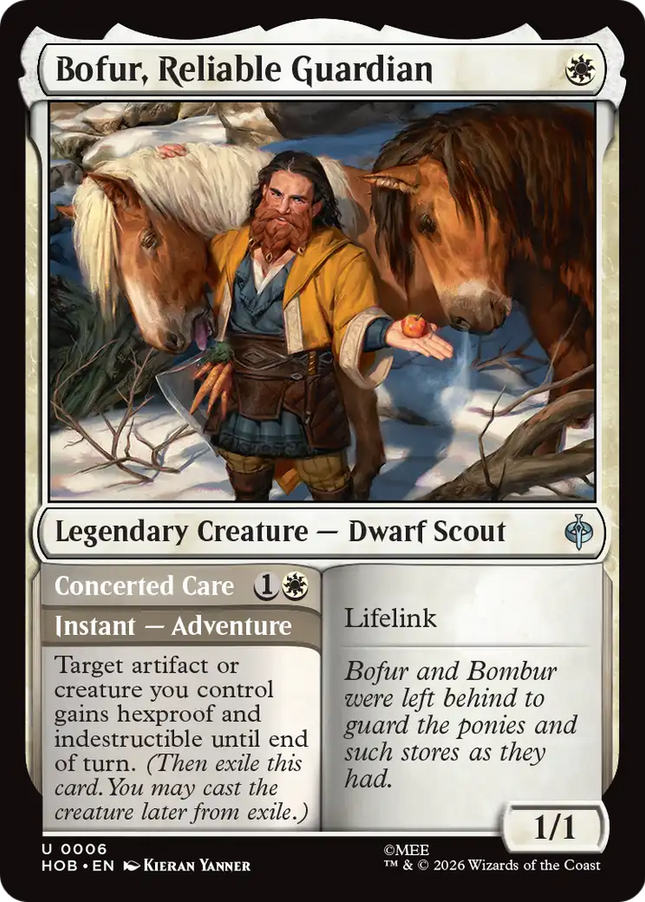 Bofur, Reliable Guardian [The Hobbit] Magic: The Gathering