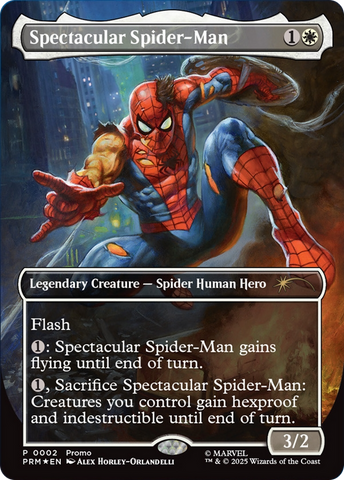 Spectacular Spider-Man (Borderless) [Media Promos] Magic: The Gathering