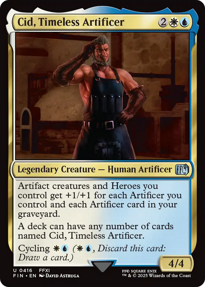 Cid, Timeless Artificer (0416) [FINAL FANTASY] Magic: The Gathering