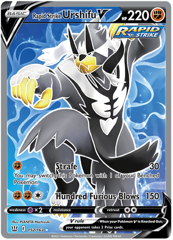 Rapid Strike Urshifu V (152/163) [Sword & Shield: Battle Styles] Pokémon