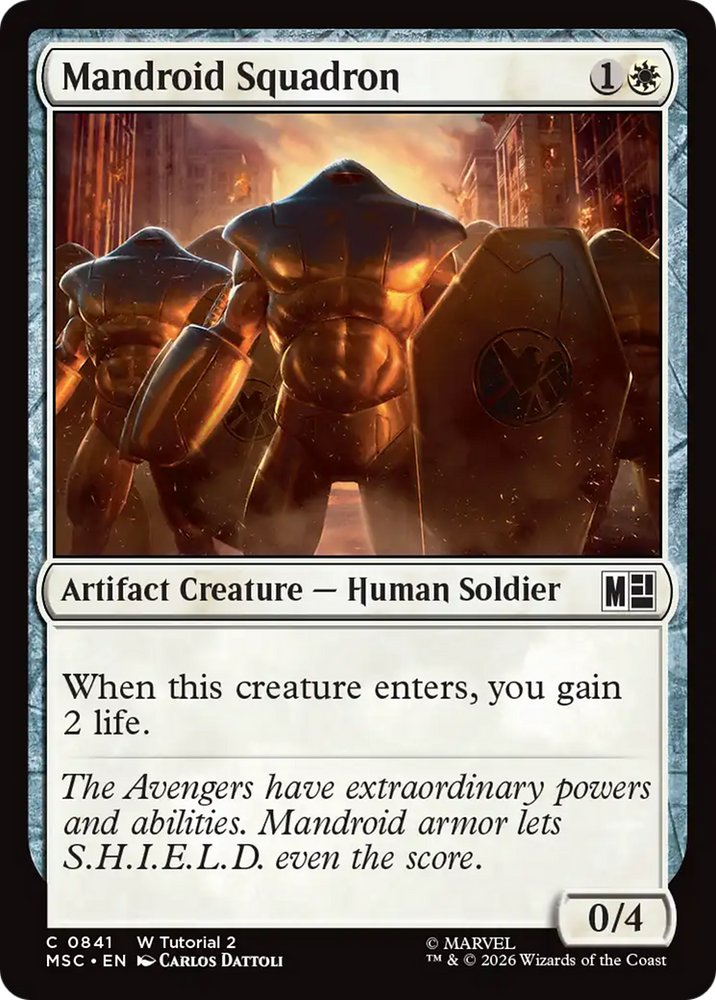 Mandroid Squadron [Marvel Super Heroes Commander] Magic: The Gathering