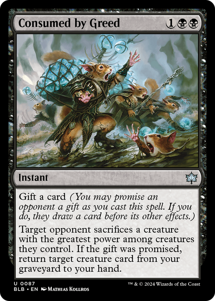 Consumed by Greed [Bloomburrow] Magic: The Gathering