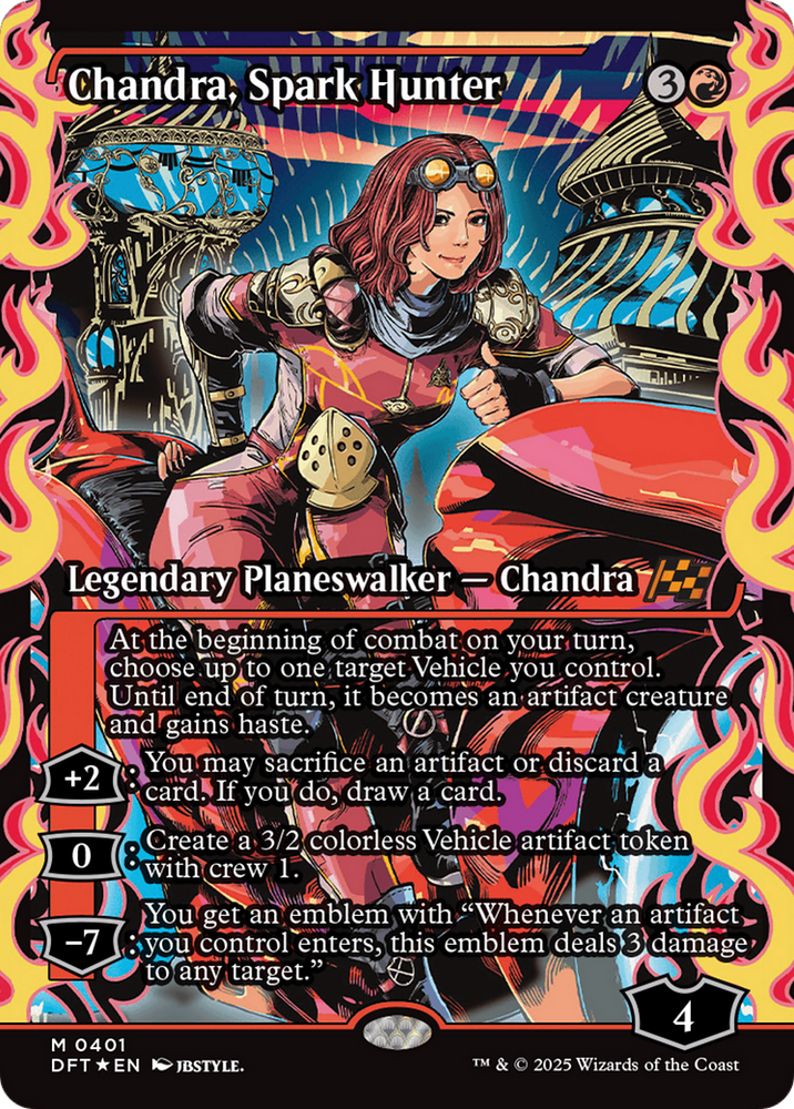 Chandra, Spark Hunter (Showcase) [Aetherdrift] Magic: The Gathering
