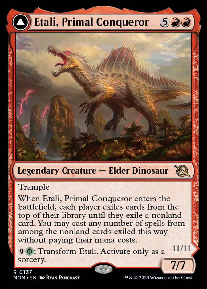 Etali, Primal Conqueror // Etali, Primal Sickness [March of the Machine] Magic: The Gathering