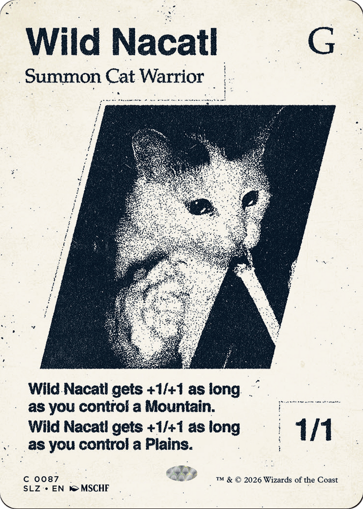 Wild Nacatl (0087) [Secret Lair x MSCHF: The Zeta Set] Magic: The Gathering