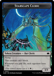 Cragflame // Starscape Cleric Double-Sided Token [Bloomburrow Tokens] Magic: The Gathering