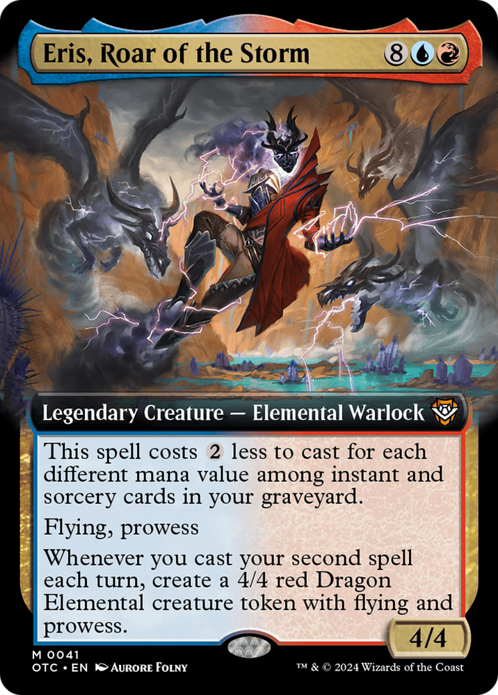 Eris, Roar of the Storm (Extended Art) [Outlaws of Thunder Junction Commander] Magic: The Gathering