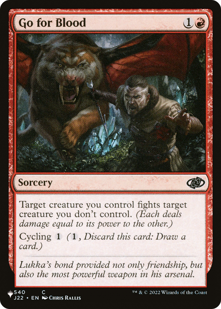 Go for Blood [The List] Magic: The Gathering