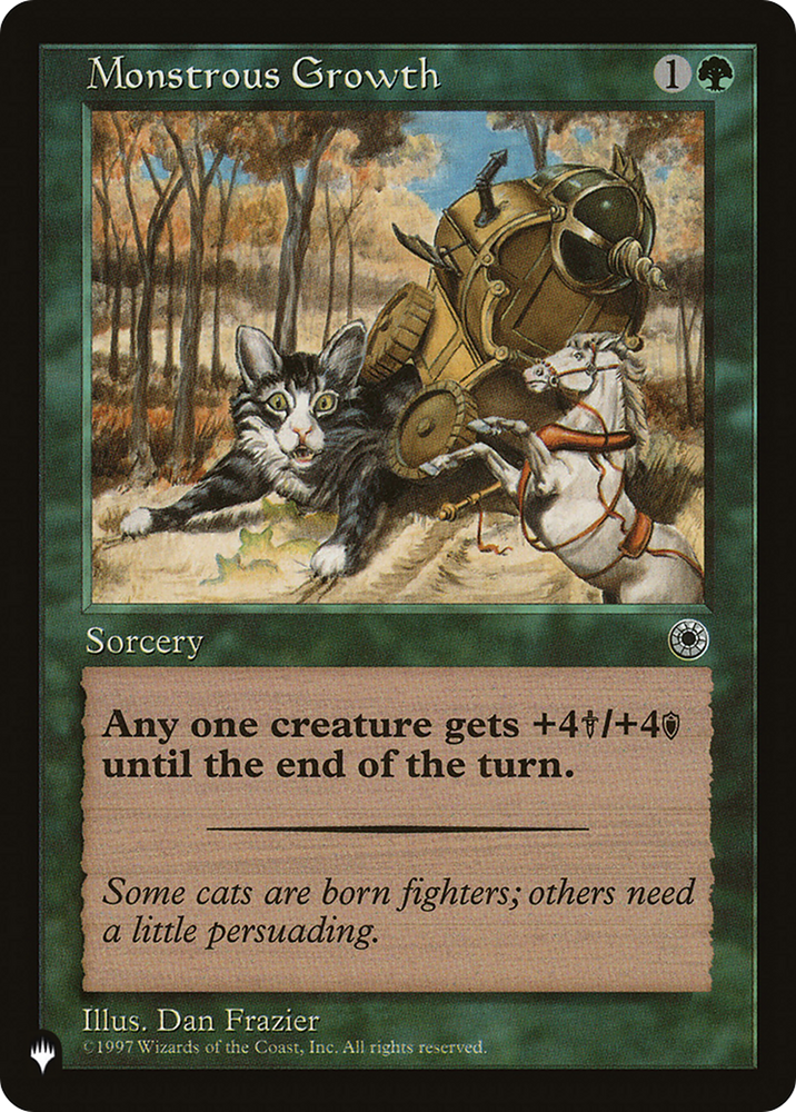 Monstrous Growth (Flavor Text) [The List] Magic: The Gathering