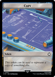 Junk // Copy Double-Sided Token [Fallout Tokens] Magic: The Gathering