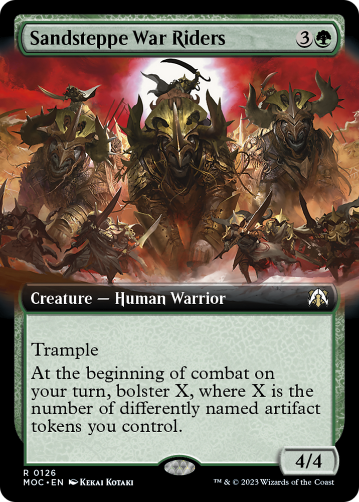 Sandsteppe War Riders (Extended Art) [March of the Machine Commander] Magic: The Gathering