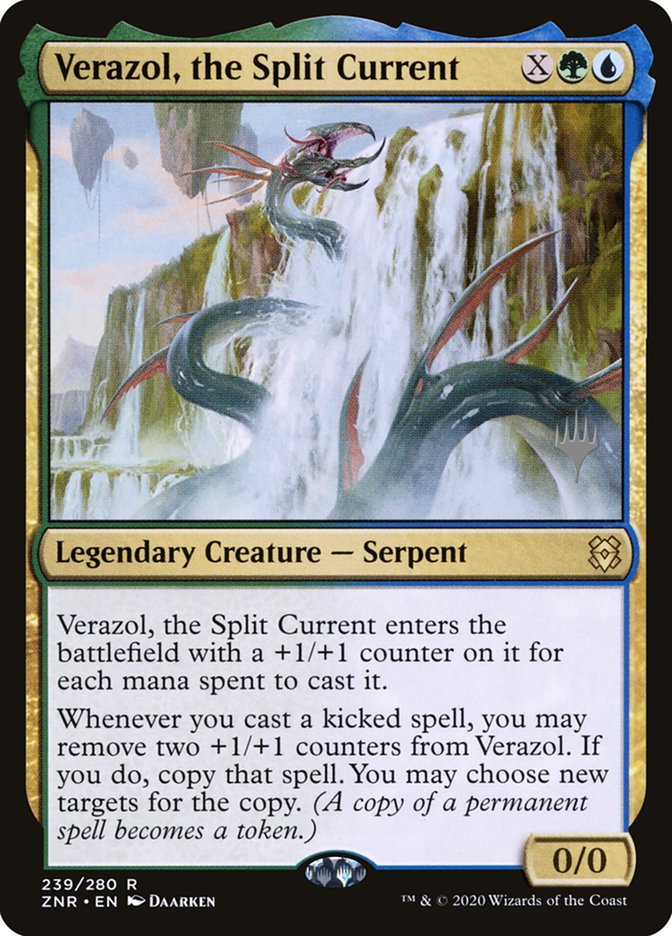 Verazol, the Split Current (Promo Pack) [Zendikar Rising Promos] Magic: The Gathering