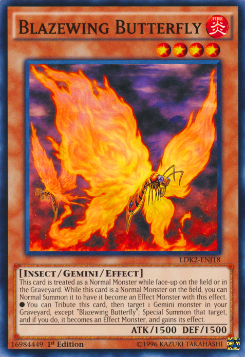 Blazewing Butterfly [LDK2-ENJ18] Common Yu-Gi-Oh!