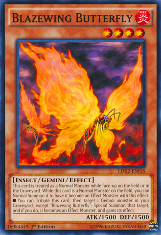 Blazewing Butterfly [LDK2-ENJ18] Common Yu-Gi-Oh!