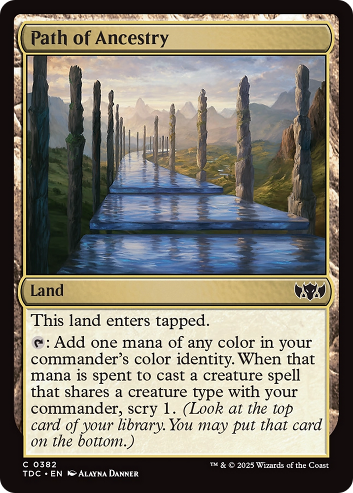 Path of Ancestry [Tarkir: Dragonstorm Commander] Magic: The Gathering