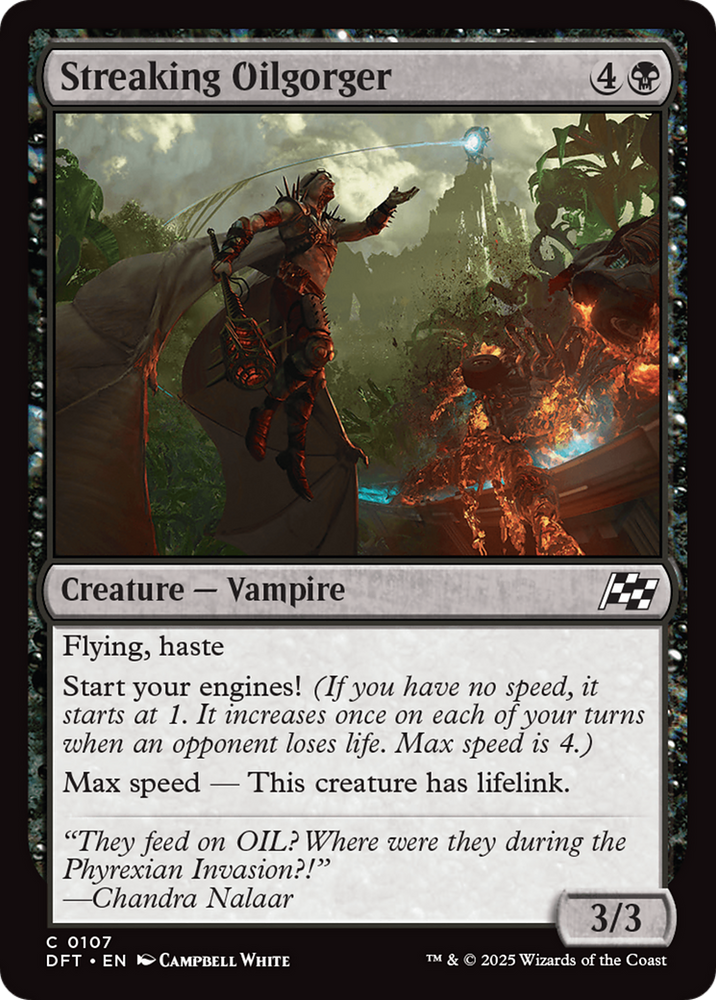 Streaking Oilgorger [Aetherdrift] Magic: The Gathering