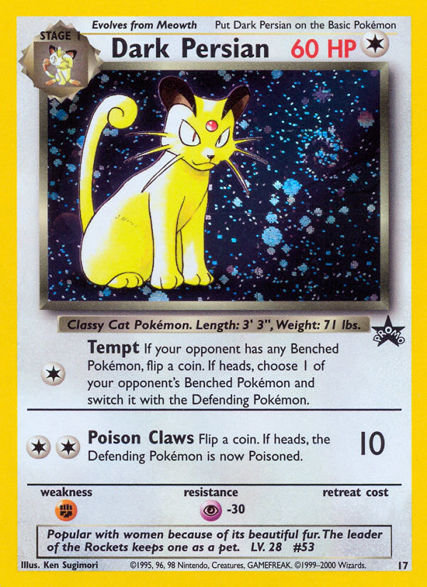Dark Persian (17) [Wizards of the Coast: Black Star Promos] Pokémon