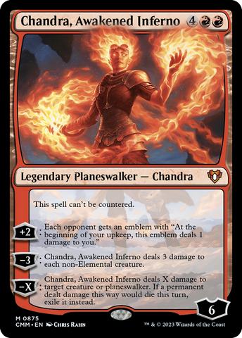 Chandra, Awakened Inferno [Commander Masters] Magic: The Gathering