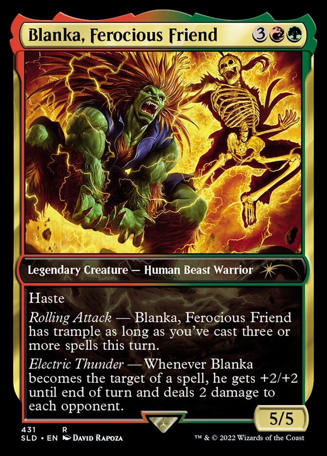 Blanka, Ferocious Friend [Secret Lair Drop Series] Magic: The Gathering