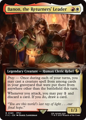 Banon, the Returners' Leader (Extended Art) [FINAL FANTASY Commander] Magic: The Gathering