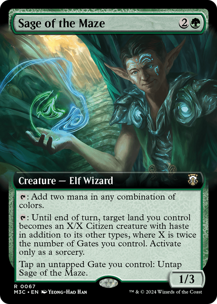 Sage of the Maze (Extended Art) [Modern Horizons 3 Commander] Magic: The Gathering
