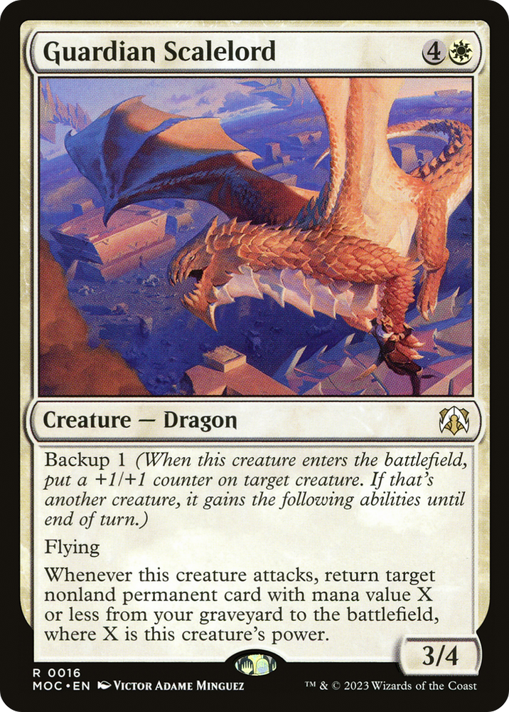 Guardian Scalelord [March of the Machine Commander] Magic: The Gathering