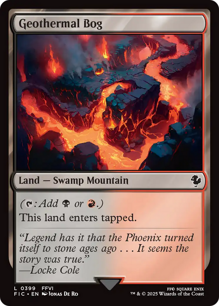 Geothermal Bog [FINAL FANTASY Commander] Magic: The Gathering
