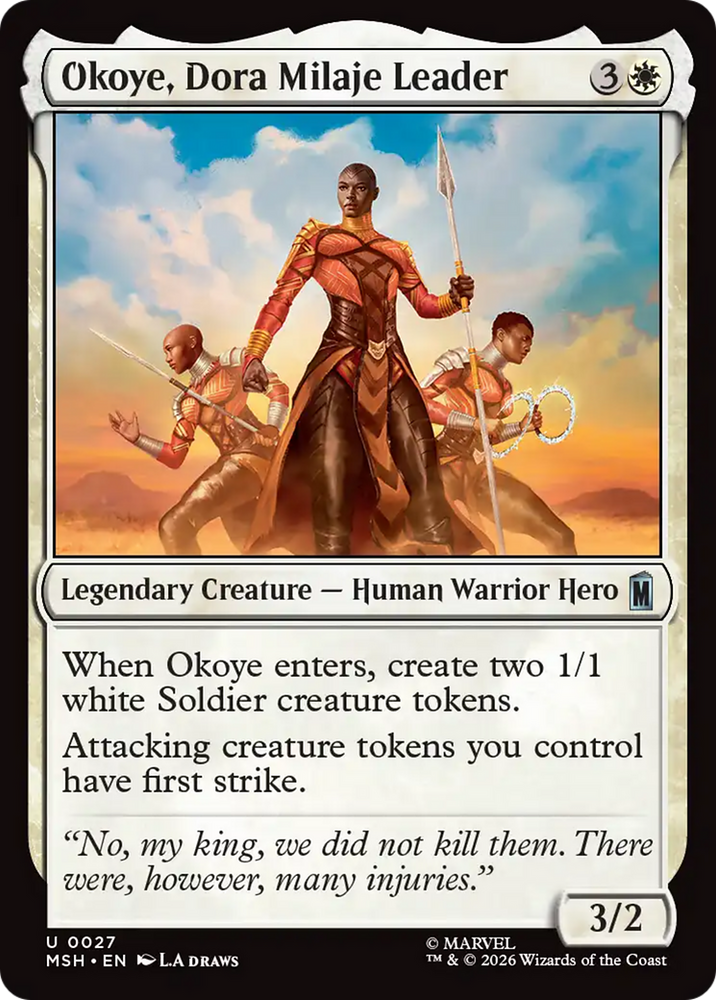 Okoye, Dora Milaje Leader [Marvel Super Heroes] Magic: The Gathering