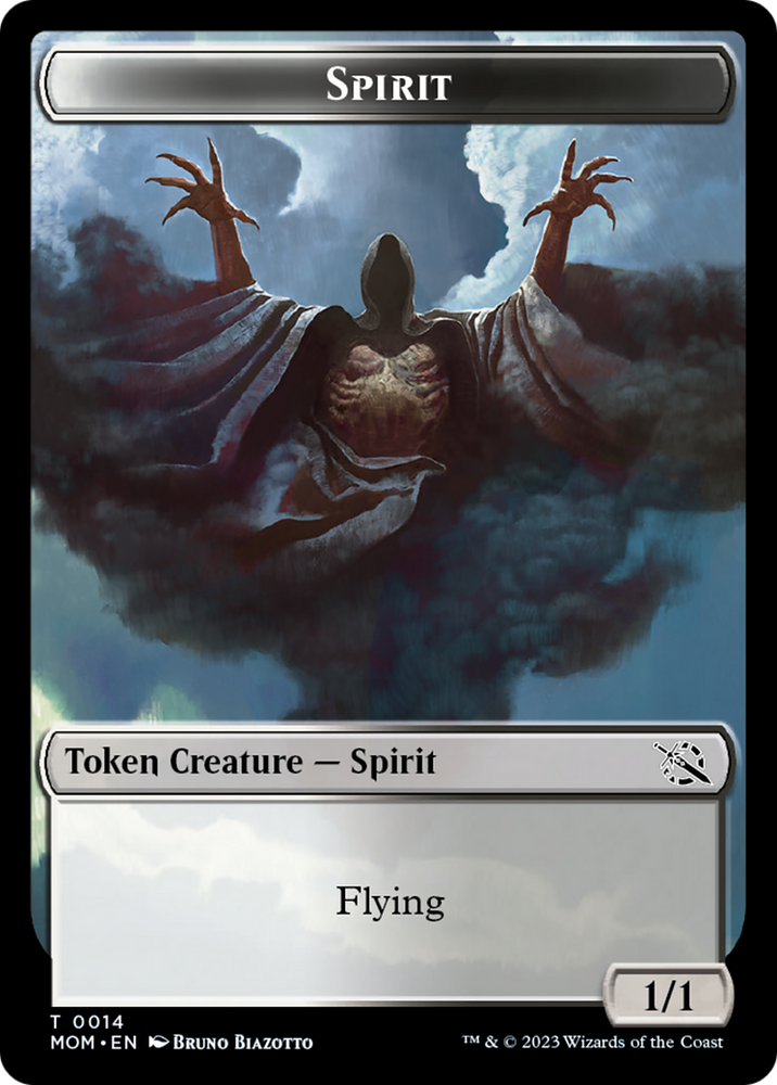 Elemental (9) // Spirit (14) Double-Sided Token [March of the Machine Tokens] Magic: The Gathering