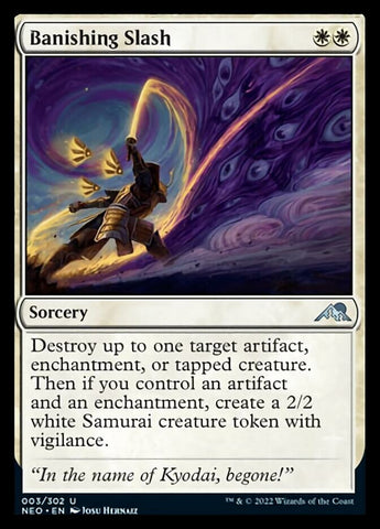 Banishing Slash [Kamigawa: Neon Dynasty] Magic: The Gathering