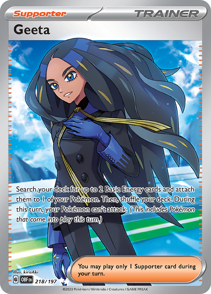 Geeta (218/197) [Scarlet & Violet: Obsidian Flames] Pokémon