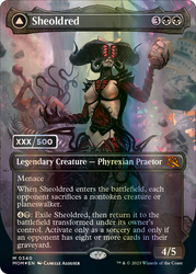 Sheoldred // The True Scriptures (Serialized) [March of the Machine] Magic: The Gathering