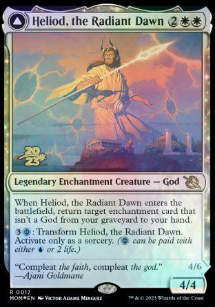 Heliod, the Radiant Dawn // Heliod, the Warped Eclipse [March of the Machine Prerelease Promos] Magic: The Gathering