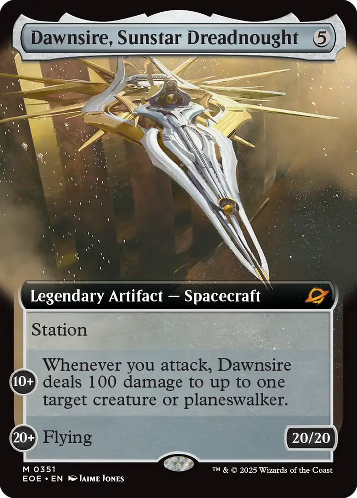 Dawnsire, Sunstar Dreadnought (Extended Art) [Edge of Eternities] Magic: The Gathering
