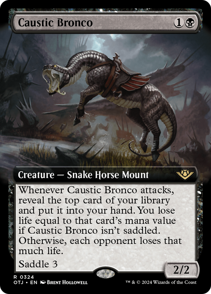 Caustic Bronco (Extended Art) [Outlaws of Thunder Junction] Magic: The Gathering