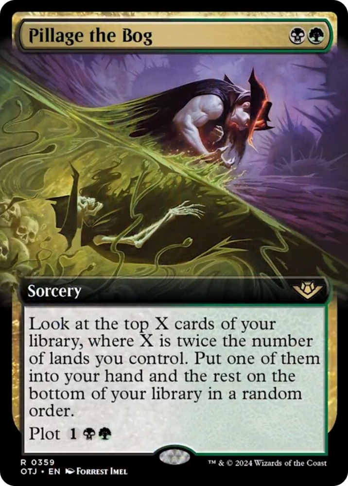 Pillage the Bog (Extended Art) [Outlaws of Thunder Junction] Magic: The Gathering