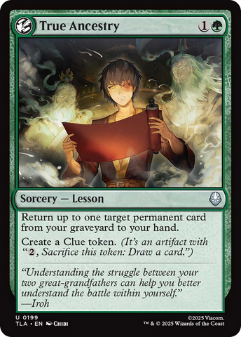 True Ancestry [Avatar: The Last Airbender] Magic: The Gathering