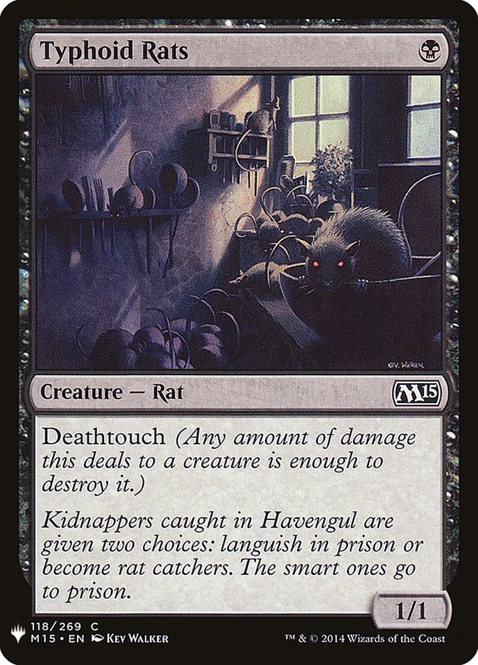 Typhoid Rats [Mystery Booster] Magic: The Gathering