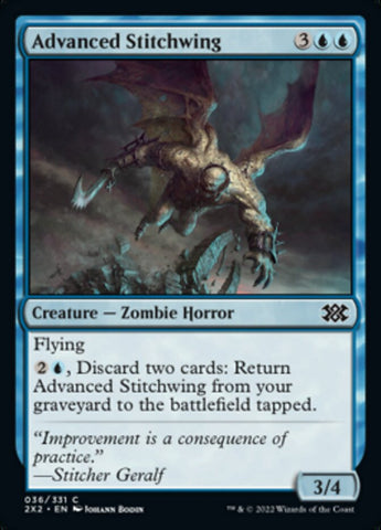Advanced Stitchwing [Double Masters 2022] Magic: The Gathering