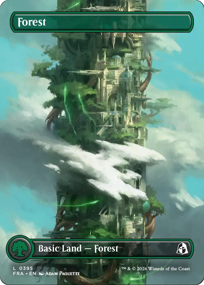 Forest (Borderless) (0395) [Reality Fracture] Magic: The Gathering
