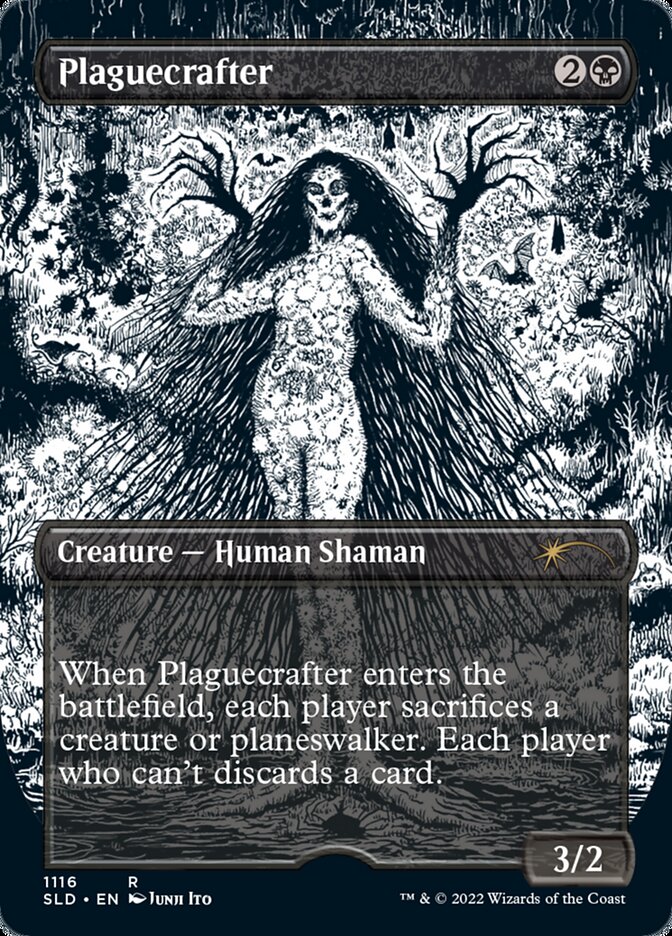 Plaguecrafter (Borderless Etched Foil) [Secret Lair Drop Series] Magic: The Gathering
