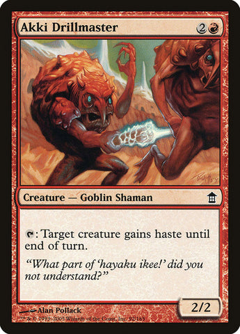 Akki Drillmaster [Saviors of Kamigawa] Magic: The Gathering