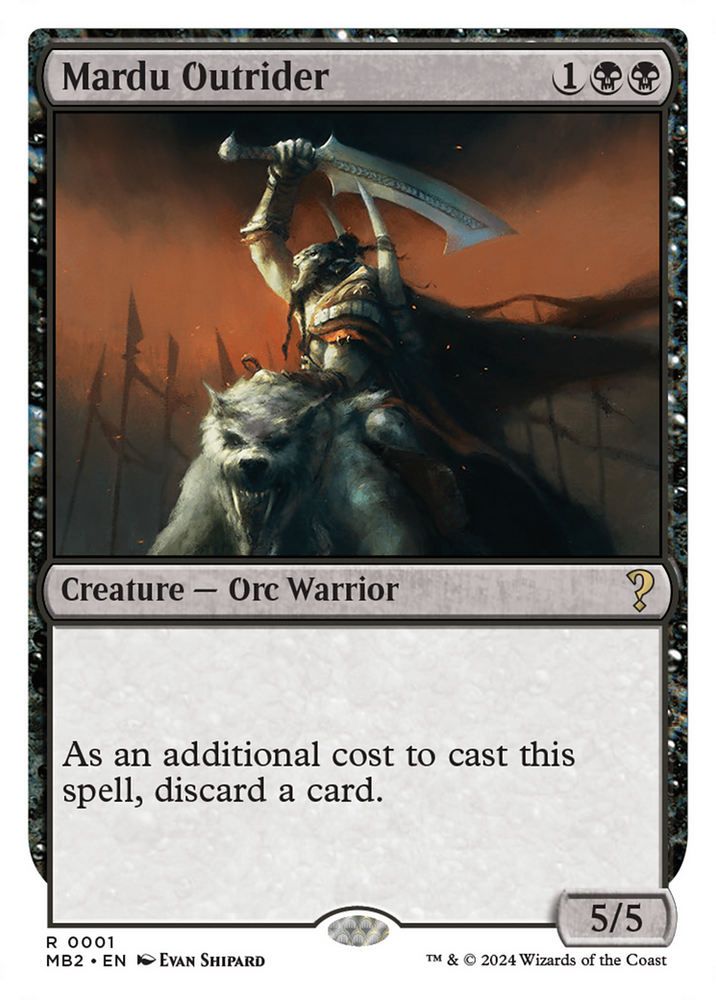 Mardu Outrider (White Border) [Mystery Booster 2] Magic: The Gathering