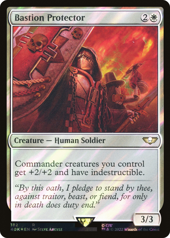 Bastion Protector (Surge Foil) [Marvel Super Heroes Commander] Magic: The Gathering